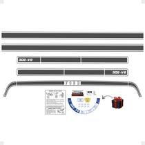 Faixa Compatível Maverick 302-V8 Fase 1 Grafite + Etiquetas