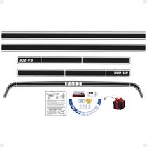 Faixa Compatível Maverick 302-V8 Fase 1 Preto + Etiquetas Faixa Compatível Maverick 302-V8 Fase 1 Preto + Etiquetas