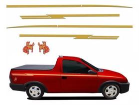 Faixa Corsa Rodeio 2001 Adesivo Dourado Wb 484