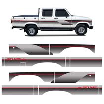 Faixa D20/c20 Deluxe 1993 1994 Adesivo Cabine Dupla Vermelho