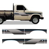 Faixa D20 D40 Deluxe 1993 1994 Adesivo Azul Caçamba Madeira