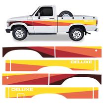 Faixa D20 Deluxe 1989 Cabine Simples Adesivo Amarelo Lateral Faixa D20 Deluxe 1989 Cabine Simples Adesivo Amarelo Lateral