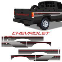 Faixa D20 Deluxe 1993/ + Adesivo Chevrolet Traseiro Vermelho