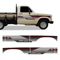 Faixa D40 Deluxe 1995 1996 Adesivo Vermelho Caçamba Madeira