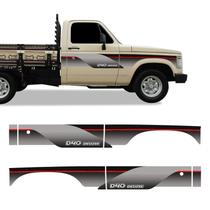 Faixa D40 Deluxe 1995 1996 Adesivo Vermelho Caçamba Madeira