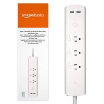 Faixa de alimentação Amazon Basics Smart Plug, 3 tomadas, 2 portas USB