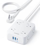 Faixa de alimentação Anker A9183 8 tomadas 2 USB-A 1 USB-C 20W 3m