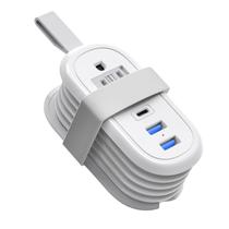 Faixa de alimentação BEVA Cruise Power Strip 2 tomadas 3 portas USB