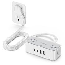 Faixa de alimentação de proteção contra sobretensão REALMADE 4 AC 4 USB Faixa de alimentação de proteção contra sobretensão REALMADE 4 AC 4 USB