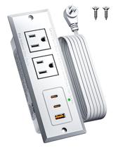 Faixa de alimentação DOACE embutida com carregamento rápido USB C de 20 W e USB A