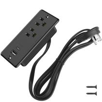Faixa de alimentação HHSOET de 20 W embutida com carregamento rápido USB-C preta