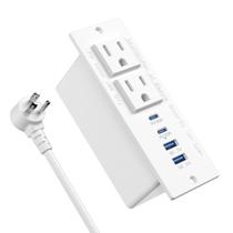 Faixa de alimentação Jgstkcity Recessed Fast Charging 2 PC 65 W USB C Faixa de alimentação Jgstkcity Recessed Fast Charging 2 PC 65 W USB C