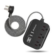 Faixa de Alimentação Mifaso - 3 Tomadas, 4 Portas USB e Cabo de 1,5m Faixa de Alimentação Mifaso - 3 Tomadas, 4 Portas USB e Cabo de 1,5m