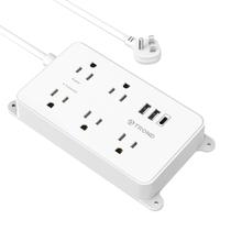 Faixa de alimentação TROND Prime III com 5 tomadas e 3 portas USB Faixa de alimentação TROND Prime III com 5 tomadas e 3 portas USB