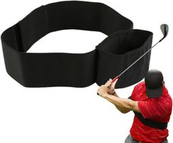 Faixa de braço para treino de swing de golfe, genérica, preta, em nylon Faixa de braço para treino de swing de golfe, genérica, preta, em nylon