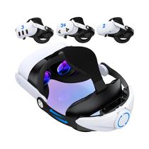 Faixa De Cabeça Ajustável Para Meta Quest 3S/Quest 3/Quest 2 Acessórios De Suporte Aprimorado Para