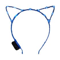 Faixa de cabeça azul blinkee LED Kitty Cat Ear Faixa de cabeça azul blinkee LED Kitty Cat Ear
