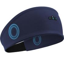 Faixa de cabeça Bluetooth Sleep Headphones para quem dorme de lado, 14 horas de diversão, fones de ouvido sem fio com alto-falantes estéreo HD para exercícios, corrida, ioga, presentes ideais para homens, mulheres e adolescentes, azul marinho