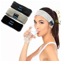 Faixa De Cabeça Esportiva Com Fone Preto Faixa De Cabeça Esportiva Com Fone Preto