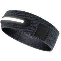 Faixa de cabeça LED recarregável, leve para exterior, cinza escuro, algodão Faixa de cabeça LED recarregável, leve para exterior, cinza escuro, algodão