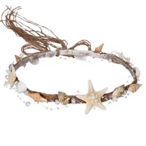 Faixa de cabeça PartyForU Starfish Shell Crown Faixa de cabelo Seashell feita à mão, acessório de sereia para casamento na praia, mulheres, noiva, dama de honra, sessão de fotos no chá de panela Faixa de cabeça PartyForU Starfish Shell Crown Faixa de cabelo Seashell feita à mão, acessório de sereia para casamento na praia, mulheres, noiva, dama de honra, sessão de fotos no chá de panela