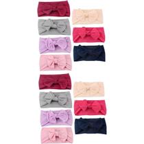 Faixa De Cabelo Bebê 14 Unidades Turbante Macio + 2