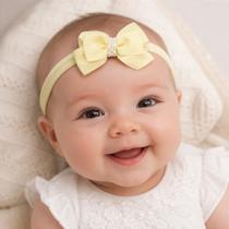 Faixa de Cabelo Belli Lacinho Amarelo Claro - Acessório Infantil Faixa de Cabelo Belli Lacinho Amarelo Claro - Acessório Infantil