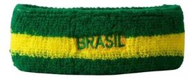 Faixa De Cabelo Borda Brasil Zein - Copa Do Mundo Verde