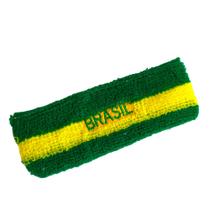 Faixa de Cabelo Brasil Copa Verde Amarela Bordada
