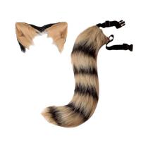 Faixa de Cabelo com Orelhas de Raposa de Pelúcia - Ajustável para Halloween, Cosplay e Anime