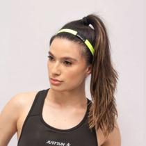 Faixa De Cabelo Com Silicone Justrun Amarelo