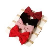 Faixa De Cabelo De Corduroy De Nylon Macio Para Meninas Bebês 4 Peças Acessório De Cabelo Para Festa