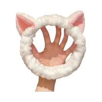 Faixa De Cabelo De Pelúcia Coral Macia E Fofa Para Meninas, Acessórios Para Maquiagem E Lavagem