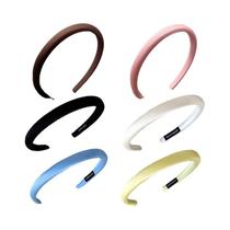 Faixa De Cabelo Feminina Coreana De Tecido Liso, Simples, Fresca E Versátil Para Uso Externo,