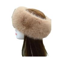 Faixa De Cabelo Feminina De Inverno Quente Com Pelúcia Sintética, Ajustável, Macia E Elástica,