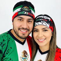 Faixa de Cabelo Fox & Fury Reversível 2 em 1 Bandeira do México Faixa de Cabelo Fox & Fury Reversível 2 em 1 Bandeira do México