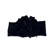 Faixa De Cabelo Infantil Em Veludo Com Flor Grande Fashion Faixa De Cabelo Infantil Em Veludo Com Flor Grande Fashion