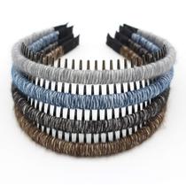 Faixa de cabelo JOBAND Fashion Wool Knit com dentes antiderrapantes em pente de resina Faixa de cabelo JOBAND Fashion Wool Knit com dentes antiderrapantes em pente de resina