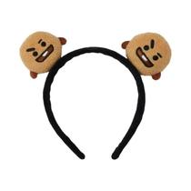 Faixa de Cabelo Kawaii Bt21 - Boneca de Pelúcia com Design de Desenho Animado