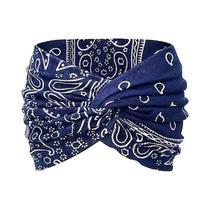 Faixa De Cabelo Larga Torcida Boho Extra Grande Para Mulheres, Acessório De Cabelo Para Yoga E