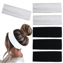 Faixa de Cabelo MLMOMVME 6 Unidades Algodão Antideslizante Preto e Branco Faixa de Cabelo MLMOMVME 6 Unidades Algodão Antideslizante Preto e Branco
