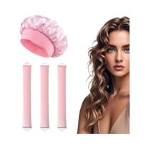 Faixa De Cabelo Modeladora Sem Calor, Flexível E Macia, Para Dormir, Com Touca, Ferramenta De Estilo