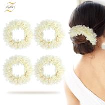 Faixa de cabelo perfumada artificial de jasmim Mogra Gajra para mulheres Faixa de cabelo perfumada artificial de jasmim Mogra Gajra para mulheres