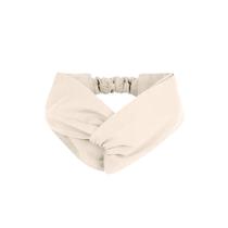 Faixa de Cabelo Turbante Bandana Areia Bege Claro Chef Cozinha