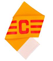 Faixa de Capitão Amarela e Vermelha Elástica e Ajustável Estilo Boleiro