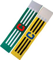 Faixa de Capitão Braçadeira de Futebol Kit com 2 Unidades