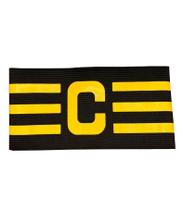 Faixa de Capitão Preta e Amarela Estilo Boleiro Elástica e Ajustável Faixa de Capitão Preta e Amarela Estilo Boleiro Elástica e Ajustável