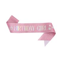 Faixa De Cetim Rosa Brilhante Para Decorações De Festa De Aniversário De Meninas, Suprimentos Para Faixa De Cetim Rosa Brilhante Para Decorações De Festa De Aniversário De Meninas, Suprimentos Para