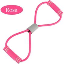 Faixa de Exercício em Forma de 8, Elástico de Resistência para Fitness, Rosa Faixa de Exercício em Forma de 8, Elástico de Resistência para Fitness, Rosa