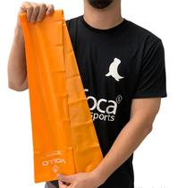 Faixa De Exercício em TPE Vollo Sports VP1023 120x15cm Nível Médio Laranja